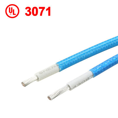 UL3071 600V Rated Voltage 200°C High Temperature Resistant Flexible Silicone Insulated Fiberglass Braided Heater Element Wire