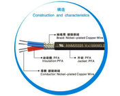 2-7pins 250C UL20225 PFA  Insulated Wire nickel-plated cooper wire