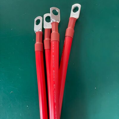 كابل توصيل البطارية 2AWG إلى 10AWG مع عزل السيليكون ومحطات M6 M8 M10 للسيارات الشمسية RV