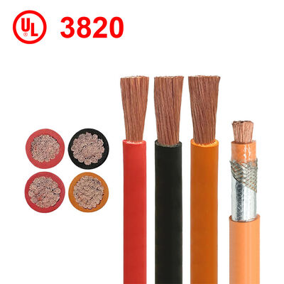 UL3820 XLPE كابل بطارية 125C 1000V كابل للسيارات الكهربائية عالية الجهد للاستخدام في السيارات والصناعة